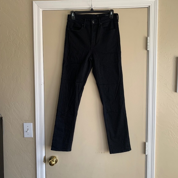 Rag & Bone Black Jeans 28 Mid Rise Straight Ankle Made in USA Black Label - Picture 1 of 7